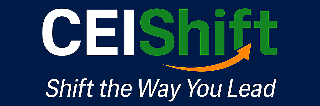 About cei shift the way you lead logo v2 dark
